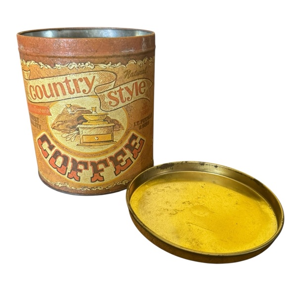 Vintage Country Style Coffee Tin - Picture 2 of 9